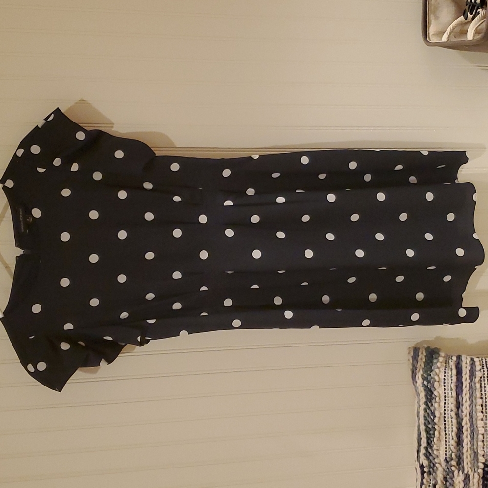 Banana Republic navy polka dot dress, NWT, size 2